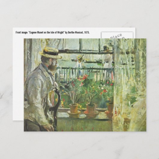 Briefkaart "Eugene Manet" van Monisot (Voorkant / Achterkant)