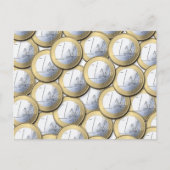 Briefkaart euromunten (Voorkant)