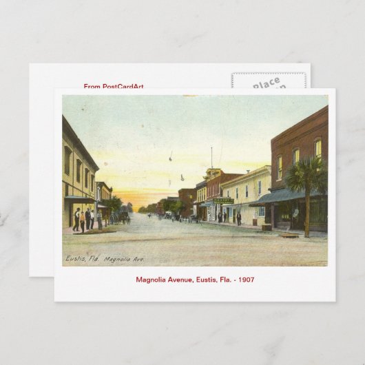  Briefkaart, Eustis, Florida Briefkaart (Voorkant / Achterkant)