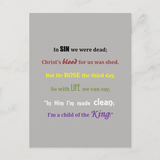 Briefkaart evangelbericht (Voorkant)