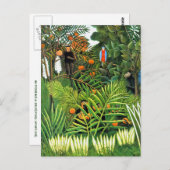 Briefkaart: "Exotisch landschap"/"Paysage Exotique Briefkaart (Voorkant / Achterkant)