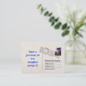 briefkaart Fac-Simile Visitekaartje (Staand voorkant)