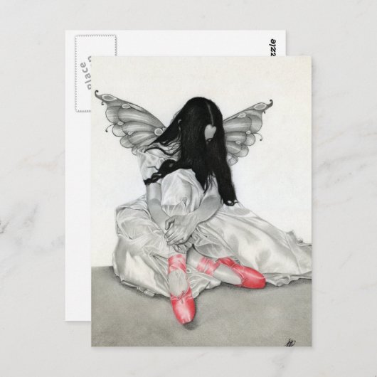 Briefkaart Fairy Ballerina (Voorkant / Achterkant)