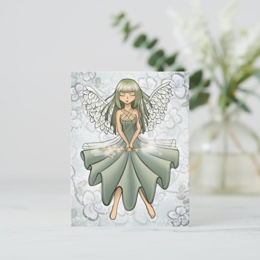 Briefkaart - Fairy Summoning Spring Design (Staand voorkant)