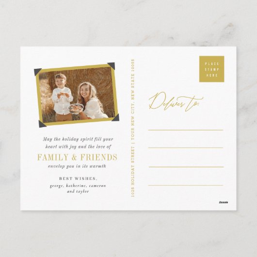 Briefkaart feestdag feestdag voor feestdag met fee (Achterkant)