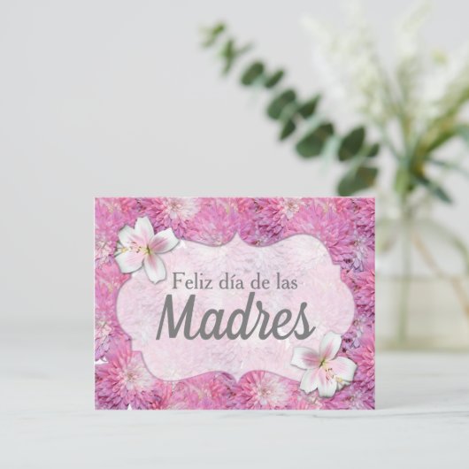 Briefkaart - Feliz Día de las Madres (Staand voorkant)