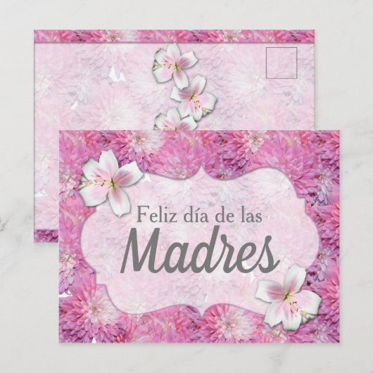 Briefkaart - Feliz Día de las Madres (Voorkant / Achterkant)