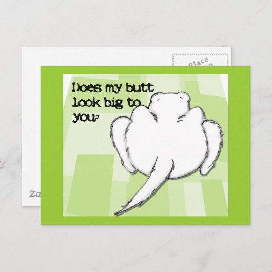 Briefkaart Ferret Butt (Voorkant / Achterkant)