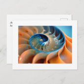 Briefkaart - Fibonacci Shells (Voorkant / Achterkant)