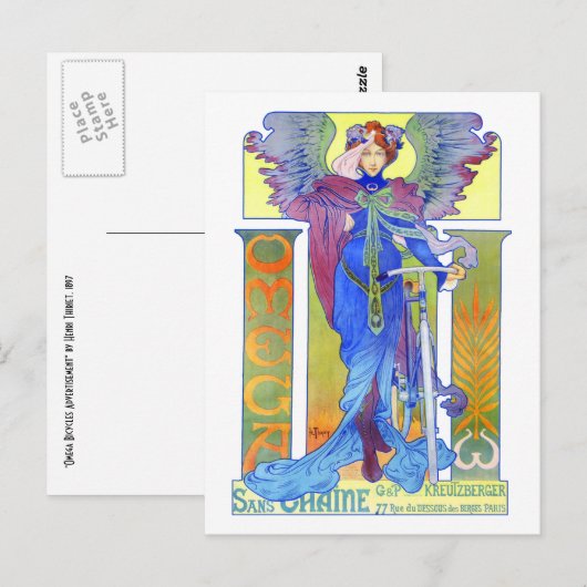 Briefkaart: Fiets Ad- Henri Thiriet Briefkaart (Voorkant / Achterkant)