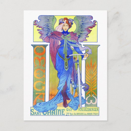 Briefkaart: Fiets Ad- Henri Thiriet Briefkaart (Voorkant)