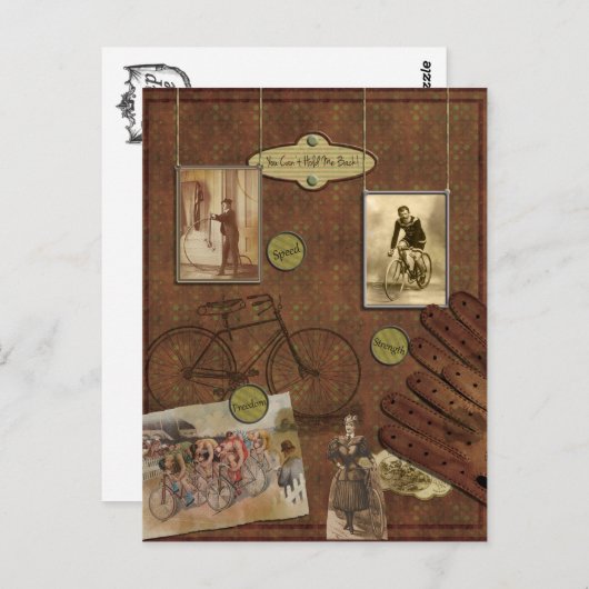 Briefkaart  fietsen (Voorkant / Achterkant)