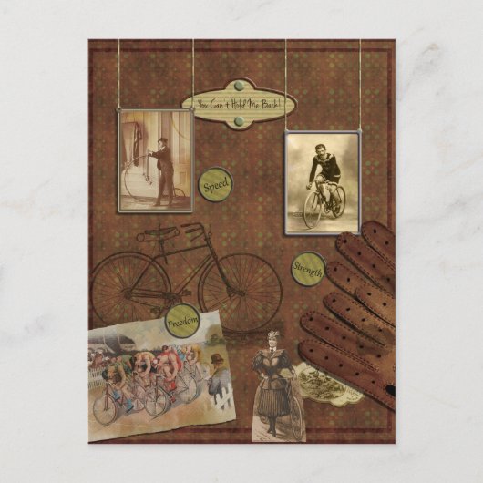 Briefkaart fietsen (Voorkant)