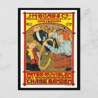 Briefkaart: fietskunst adverteren briefkaart