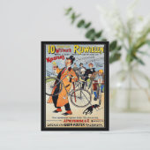 Briefkaart:  fietskunst adverteren briefkaart (Staand voorkant)