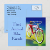 Briefkaart  Fietsparade Aankondiging (Voorkant / Achterkant)