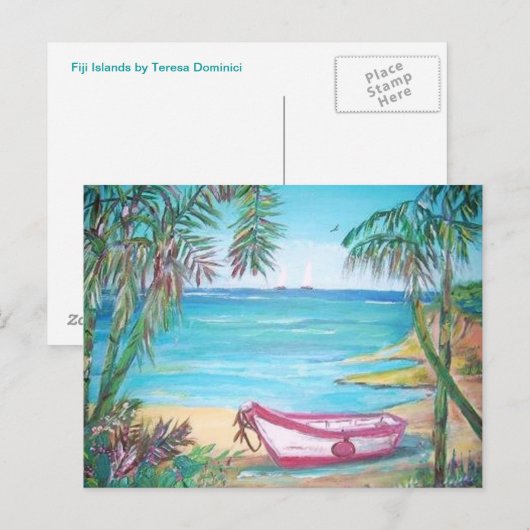 Briefkaart Fiji-eilanden (Voorkant / Achterkant)
