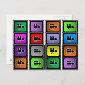 briefkaart film reel actor hollywood (Voorkant / Achterkant)