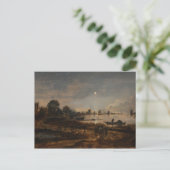 Briefkaart fine art River van der Neer (Staand voorkant)