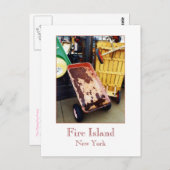 briefkaart "Fire Island Coloured Wagons" (Voorkant / Achterkant)