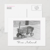 briefkaart "Fire Island Wagon" (Voorkant / Achterkant)