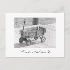 briefkaart "Fire Island Wagon"