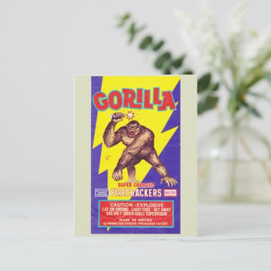 Briefkaart Firecracker-pakket (Staand voorkant)