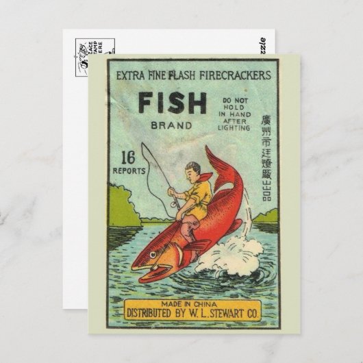 Briefkaart  Firecracker-pakket (Voorkant / Achterkant)