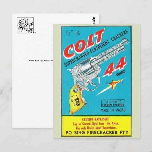 Briefkaart  Firecracker-pakket (Voorkant / Achterkant)