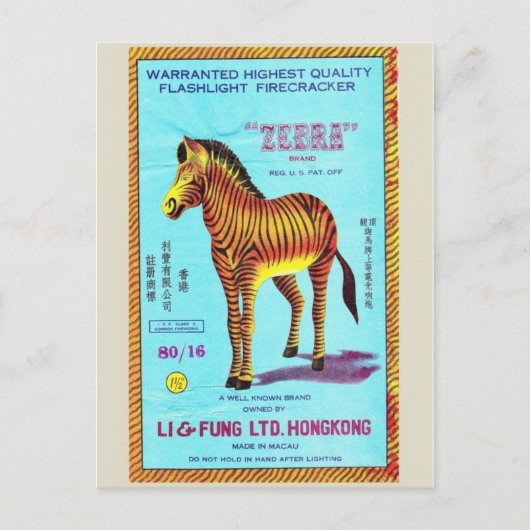 Briefkaart  Firecracker-pakket (Voorkant)