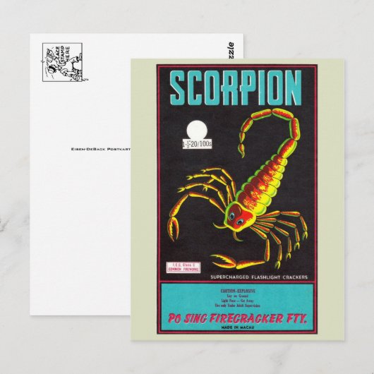 Briefkaart  Firecracker-pakket (Voorkant / Achterkant)