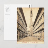 Briefkaart, Firenze-Il Portico degli Uffizi Briefkaart (Voorkant / Achterkant)