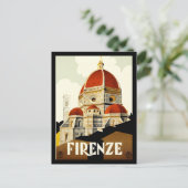Briefkaart Firenze Italië Print Groeten (Staand voorkant)