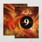 Briefkaart Firestorm Table Number (Voorkant / Achterkant)