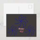 Briefkaart - Fireworks Greetings (Voorkant / Achterkant)