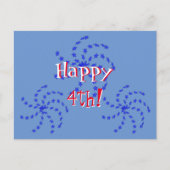 Briefkaart - Fireworks Pinwheels (Voorkant)