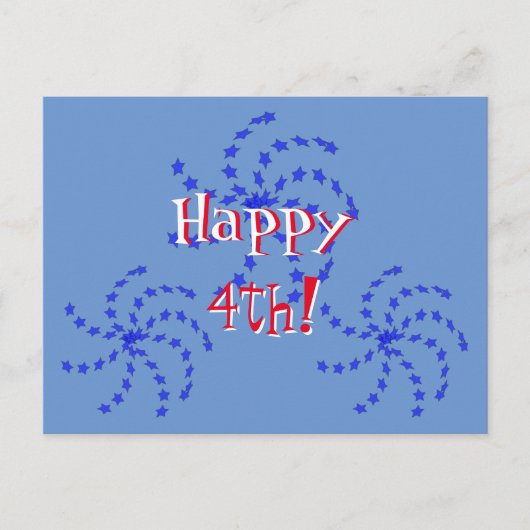 Briefkaart - Fireworks Pinwheels (Voorkant)