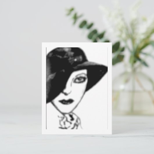Briefkaart - Flapper (Staand voorkant)