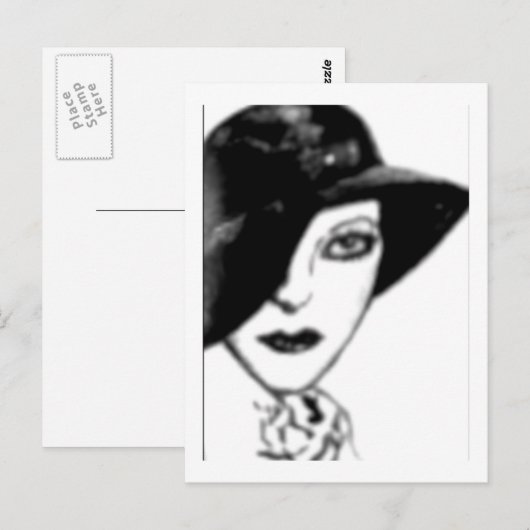 Briefkaart - Flapper (Voorkant / Achterkant)