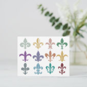 Briefkaart Fleur de Lis (Staand voorkant)