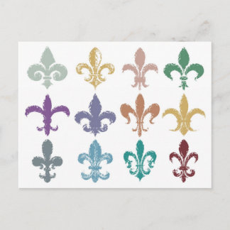 Briefkaart Fleur de Lis