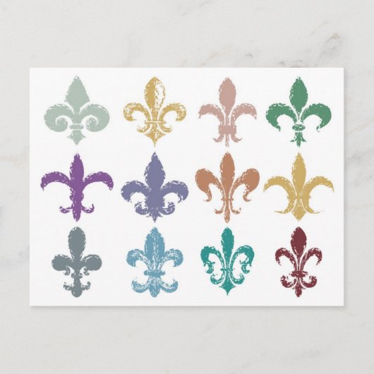 Briefkaart Fleur de Lis (Voorkant)