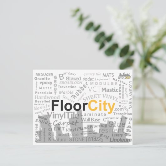 Briefkaart Floor City (Staand voorkant)