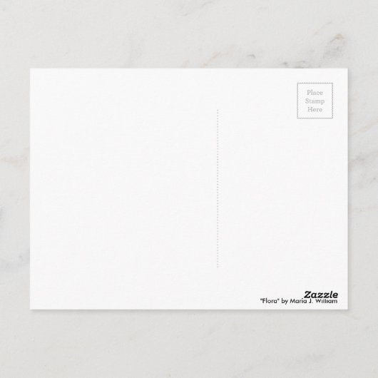 briefkaart "Flora" (Achterkant)