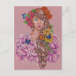 briefkaart "Flora"