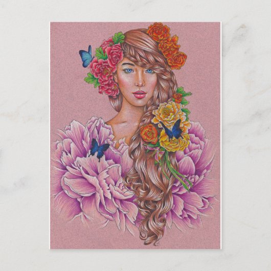 briefkaart "Flora" (Voorkant)