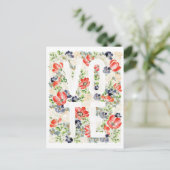 Briefkaart Floral (Staand voorkant)