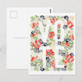 Briefkaart Floral (Voorkant / Achterkant)