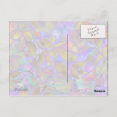 Briefkaart Floral Abstract Glas in lood (Achterkant)