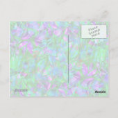 Briefkaart Floral Abstract Glas in lood (Achterkant)